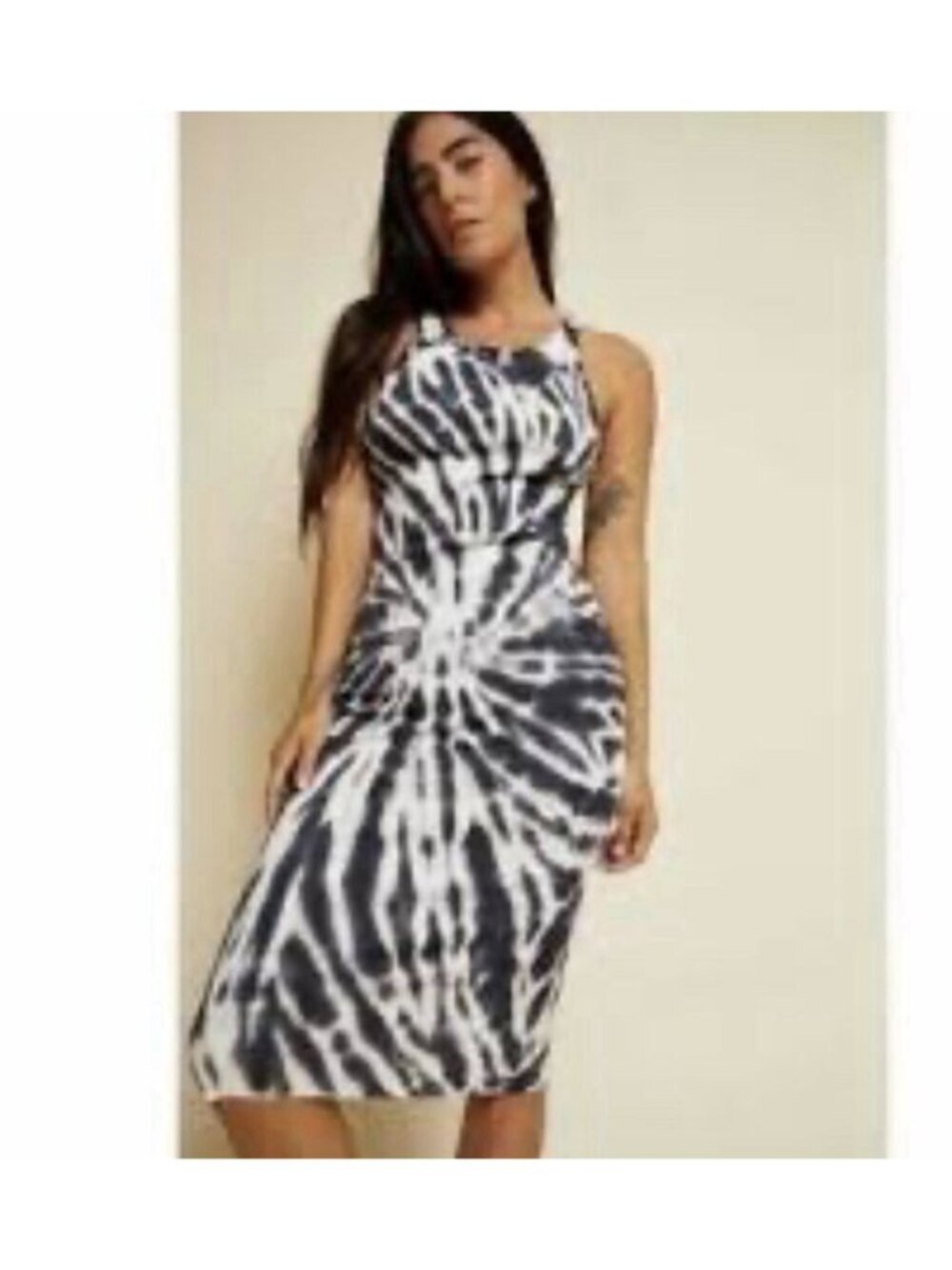 NATION LTD Christy Tie Dye Maxi Dress Size Small Ribbed Cotton Boho Beach boho